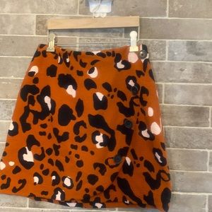 Maeve by Anthropologie leopard skirt